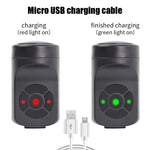 Campanello elettrico per bicicletta 120db 4 modalità Avvisatore acustico antifurto per ciclismo ricaricabile, 120db