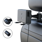 Caricabatterie USB per auto a ricarica rapida retrattile con doppio cavo da 65 W PD, 13th-generation