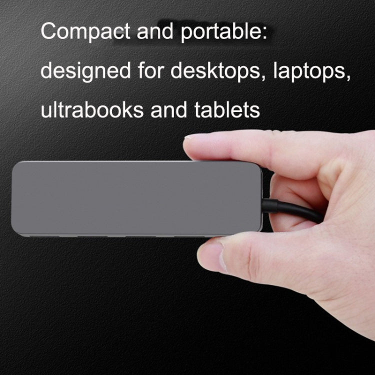 Hub USB 3.0 4 porte con switch indipendente e cavo 30/120 cm