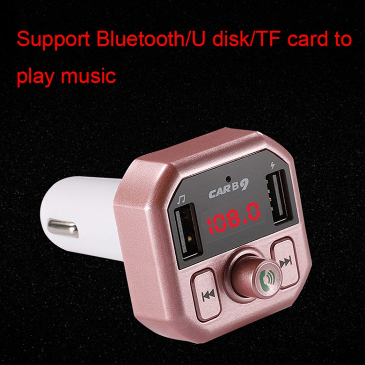 B9 Smart Digital Display Dual USB Caricabatteria da auto Bluetooth con funzione di chiamata in vivavoce