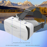 Casco VR SHINECON G15 Occhiali per realtà virtuale VR Occhiali 3D per telefono da gioco tutto in uno, G15 White, G15 Black