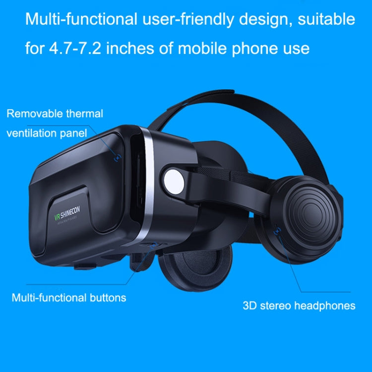 7th VR Occhiali 3D Virtual Reality Game Occhiali digitali con auricolare, G04EA Increase Version, G04EA+B01 Handle, G04EA+B03 Handle