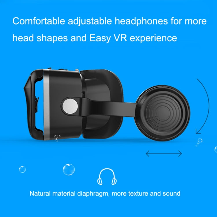 7th VR Occhiali 3D Virtual Reality Game Occhiali digitali con auricolare, G04EA Increase Version, G04EA+B01 Handle, G04EA+B03 Handle