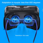 7th VR Occhiali 3D Virtual Reality Game Occhiali digitali con auricolare, G04EA Increase Version, G04EA+B01 Handle, G04EA+B03 Handle