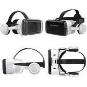Occhiali VR per casco per realtà virtuale 3D con auricolare Bluetooth, G04BS, G04BS+B01 Handle, G04BS+B03 Handle