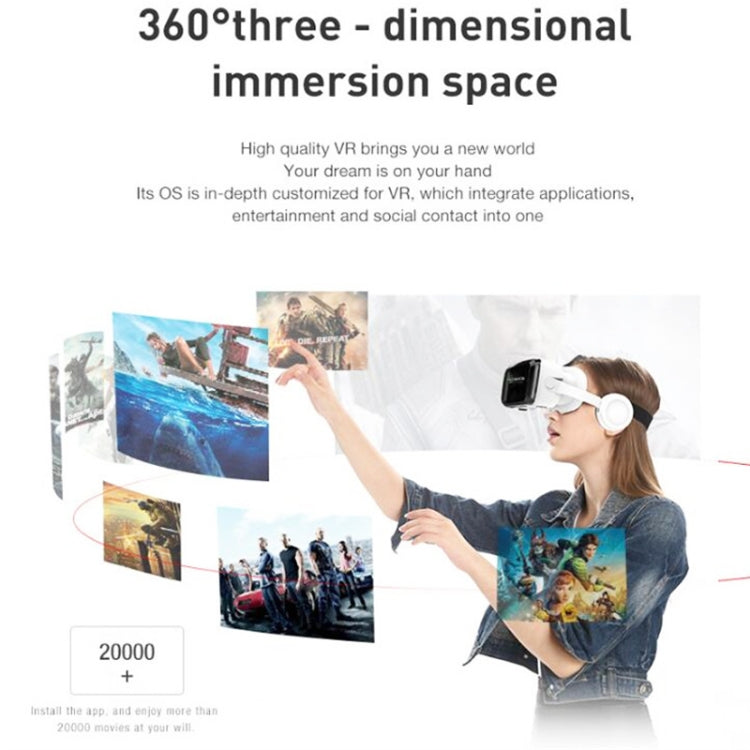 Occhiali VR per realtà virtuale 3D con auricolare Bluetooth