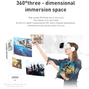 Occhiali VR per casco per realtà virtuale 3D con auricolare Bluetooth, G04BS, G04BS+B01 Handle, G04BS+B03 Handle