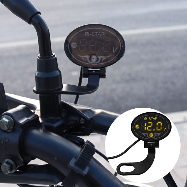YL-M01 Monitoraggio della tensione della batteria del motociclo Misuratore di tensione intelligente M-STAR, YL-M01 Blue, YL-M01 Gold, YL-M01 Orange, YL-M01 Purple