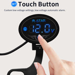 Misuratore tensione batteria moto YL-M01 con LED