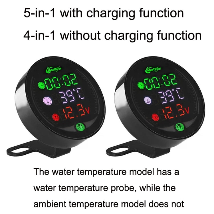 Strumento di modifica del motociclo per visione notturna a LED 9-24V, Morfayer YL-M05 4 In 1 Water Temperature Model, Morfayer YL-M05 5 In 1 Water Temperature Model, Morfayer YL-M05 5 In 1 Environmental Temperature Model                                ...