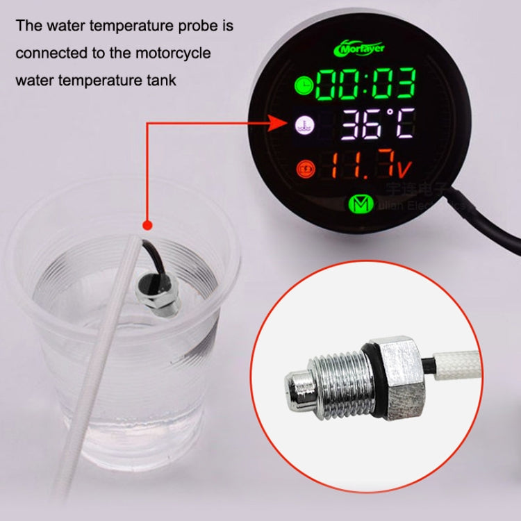 Strumento di modifica del motociclo per visione notturna a LED 9-24V, Morfayer YL-M05 4 In 1 Water Temperature Model, Morfayer YL-M05 5 In 1 Water Temperature Model, Morfayer YL-M05 5 In 1 Environmental Temperature Model                                ...