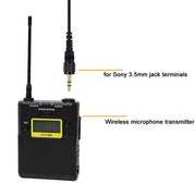 Microfono lavalier wireless 3,5 mm per Sony D11 D21
