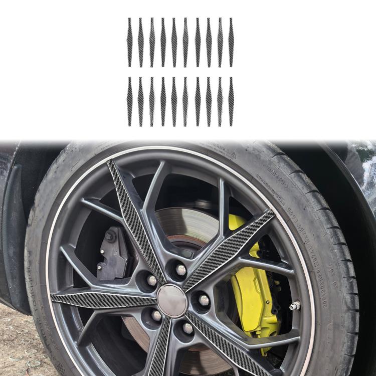 Adesivi per cerchi in lega per Chevrolet Corvette C8, set da 20 pezzi.