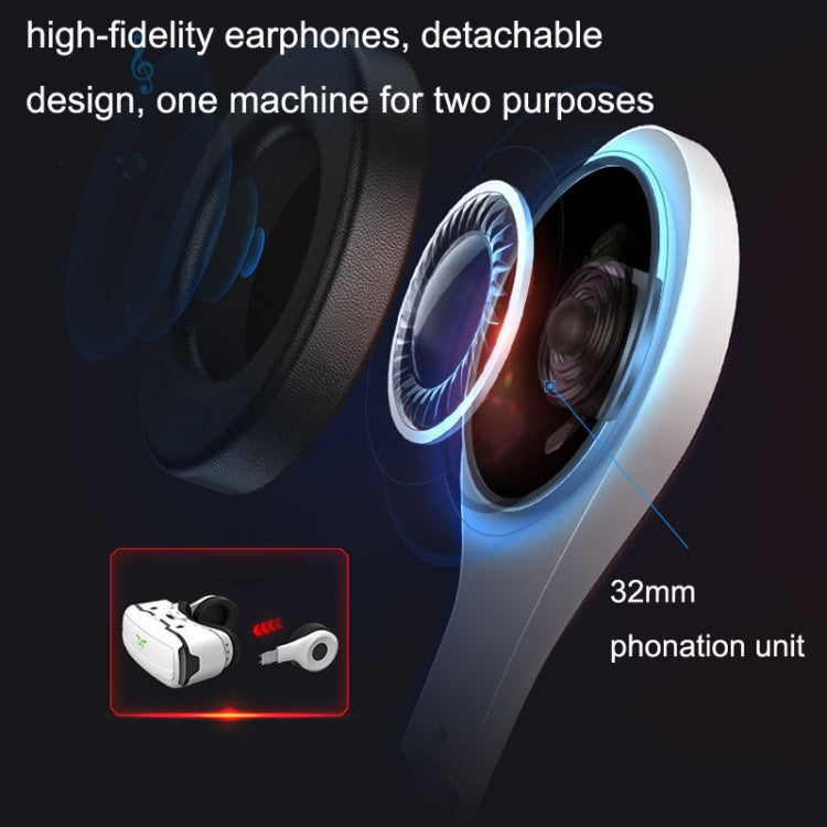 Occhiali VR 3D con auricolare per smartphone 4,7-6 pollici