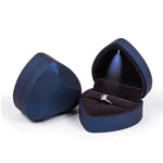 017015-20 Scatola portaoggetti per collana con anello luminoso a LED a forma di cuore senza gioielli, specifiche:, Ring(White), Ring(Red), Ring(Gold), Ring(Blue), Ring(Black), Ring(Pink), Pendant(White), Pendant(Red), Pendant(Gold), Pendant(Blue)      ...
