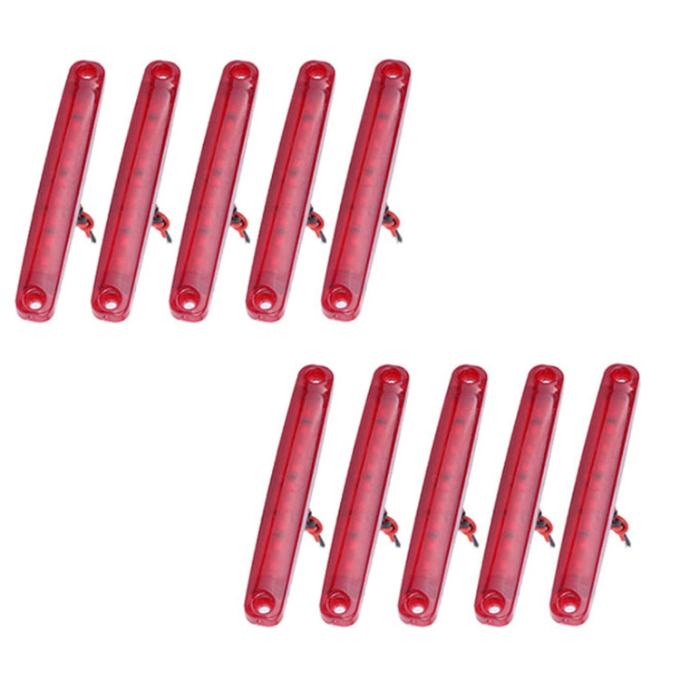 MK-224 10pcs 12-24V camion rimorchio 9LED luce laterale fanale posteriore luce di segnalazione, MK-224(Red), MK-224(Yellow), MK-224(White)