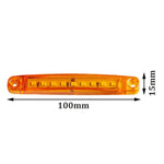 MK-224 10pcs 12-24V camion rimorchio 9LED luce laterale fanale posteriore luce di segnalazione, MK-224(Red), MK-224(Yellow), MK-224(White)