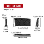 Per Infiniti G37/G25/Q60 4 pezzi/set adesivo per pulsante volante guida a destra copertura sinistra, Right-Hand Drive
