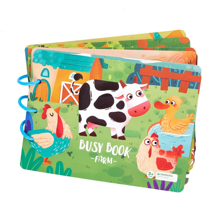 Libro educativo adesivo per bambini 3+ anni 31x22 cm