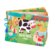 Giocattoli per lo sviluppo dell'intelligenza dei cartoni animati per l'insegnamento precoce dei bambini Incollare ripetutamente il libro, Dinosaur, Farm, Traffic, Life