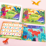 Libro educativo adesivo per bambini 3+ anni 31x22 cm