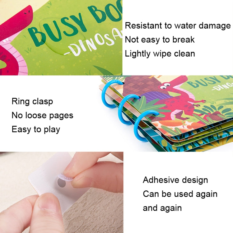 Libro educativo adesivo per bambini 3+ anni 31x22 cm