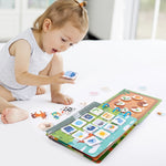 Libro educativo adesivo per bambini 3+ anni 31x22 cm