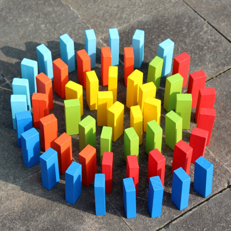 Gioco da tavolo in legno 54 pezzi colorati per bambini