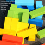 Gioco da tavolo in legno 54 pezzi colorati per bambini