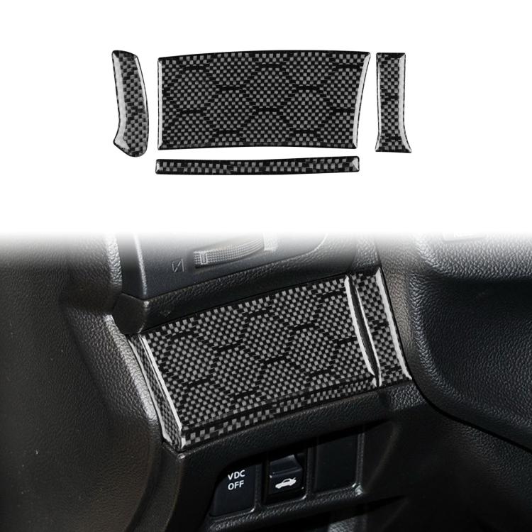 Per Infiniti G37/G25/Q60 4 pezzi/set adesivo per pulsante volante guida a sinistra, Left-hand Drive