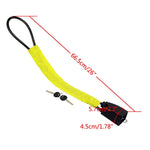 S308 Serrature antifurto di sicurezza della serratura della fune metallica del volante dell'automobile, S308 Red, S308 Yellow, S308 Black