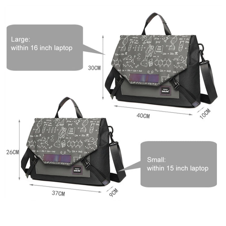 LUCKYBAT Borsa per laptop Airbag Borsa a tracolla anti-caduta, S 13.3-16 Inch, L 16 Inch