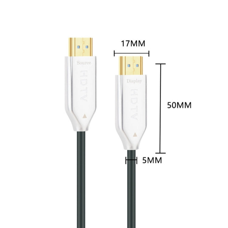 2.0 Versione HDMI Fiber Optical Line 4K Ultra High Clear Line Cavo di collegamento per monitor, lunghezza:, 10m, 15m, 20m, 25m, 30m, 35m, 40m, 50m, 60m With Shaft, 70m With Shaft, 80m With Shaft, 90m With Shaft, 100m With Shaft, 150m With Shaft        ...