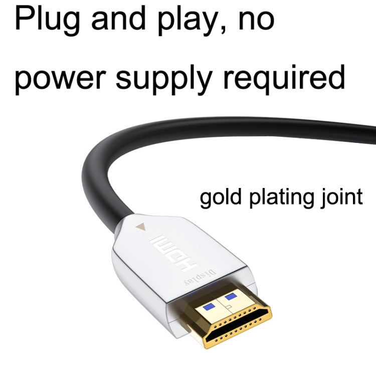 2.0 Versione HDMI Fiber Optical Line 4K Ultra High Clear Line Cavo di collegamento per monitor, lunghezza:, 10m, 15m, 20m, 25m, 30m, 35m, 40m, 50m, 60m With Shaft, 70m With Shaft, 80m With Shaft, 90m With Shaft, 100m With Shaft, 150m With Shaft        ...