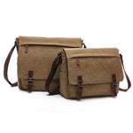 Versatile borsa a tracolla in tela Borsa per computer aziendale, Khaki Large, Dark Blue Large, Coffee Large, Black Large, Khaki Medium, Dark Blue Medium, Coffee Medium, Gray Large, Gray Medium, Green Large, Green Medium