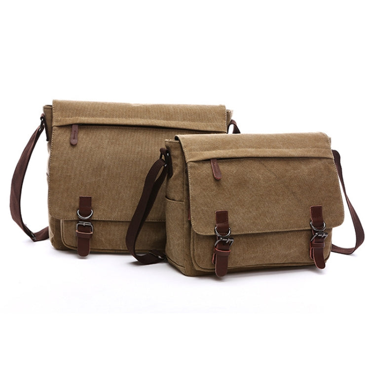 Versatile borsa a tracolla in tela Borsa per computer aziendale, Khaki Large, Dark Blue Large, Coffee Large, Black Large, Khaki Medium, Dark Blue Medium, Coffee Medium, Gray Large, Gray Medium, Green Large, Green Medium