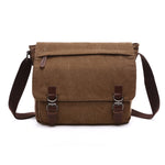 Versatile borsa a tracolla in tela Borsa per computer aziendale, Khaki Large, Dark Blue Large, Coffee Large, Black Large, Khaki Medium, Dark Blue Medium, Coffee Medium, Gray Large, Gray Medium, Green Large, Green Medium