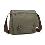 Versatile borsa a tracolla in tela Borsa per computer aziendale, Khaki Large, Dark Blue Large, Coffee Large, Black Large, Khaki Medium, Dark Blue Medium, Coffee Medium, Gray Large, Gray Medium, Green Large, Green Medium