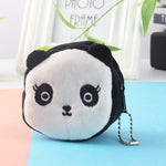 Portamonete chiave tridimensionale in peluche per bambini 2 pezzi, Panda, Shy Rabbit, Strawberry Rabbit, Shy Bear, Yellow Duckling, Chick, Black Rabbit, Red Strawberry, Red Cat Eagle, Blue Panda, Ladybug, Frog