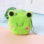 Portamonete chiave tridimensionale in peluche per bambini 2 pezzi, Panda, Shy Rabbit, Strawberry Rabbit, Shy Bear, Yellow Duckling, Chick, Black Rabbit, Red Strawberry, Red Cat Eagle, Blue Panda, Ladybug, Frog