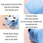 Portamonete chiave tridimensionale in peluche per bambini 2 pezzi, Panda, Shy Rabbit, Strawberry Rabbit, Shy Bear, Yellow Duckling, Chick, Black Rabbit, Red Strawberry, Red Cat Eagle, Blue Panda, Ladybug, Frog