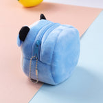 Portamonete chiave tridimensionale in peluche per bambini 2 pezzi, Panda, Shy Rabbit, Strawberry Rabbit, Shy Bear, Yellow Duckling, Chick, Black Rabbit, Red Strawberry, Red Cat Eagle, Blue Panda, Ladybug, Frog