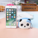 Portamonete chiave tridimensionale in peluche per bambini 2 pezzi, Panda, Shy Rabbit, Strawberry Rabbit, Shy Bear, Yellow Duckling, Chick, Black Rabbit, Red Strawberry, Red Cat Eagle, Blue Panda, Ladybug, Frog