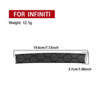 Per Infiniti G37/G25/Q60 pannello CD inferiore striscia decorativa adesiva