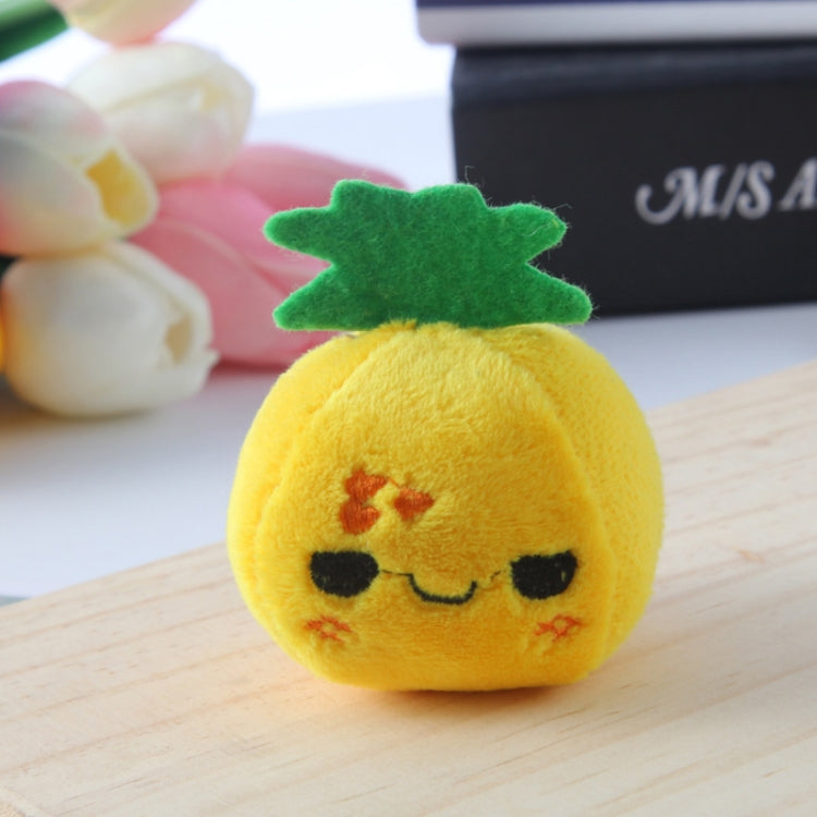 Set 5 portachiavi peluche frutta e verdura 10cm