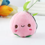 Set 5 portachiavi peluche frutta e verdura 10cm