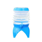 Secchio pieghevole retrattile per auto portatile da campeggio all'aperto con rubinetto, capacità:, 3.5L, 5.5L, 7.5L, 9.5L