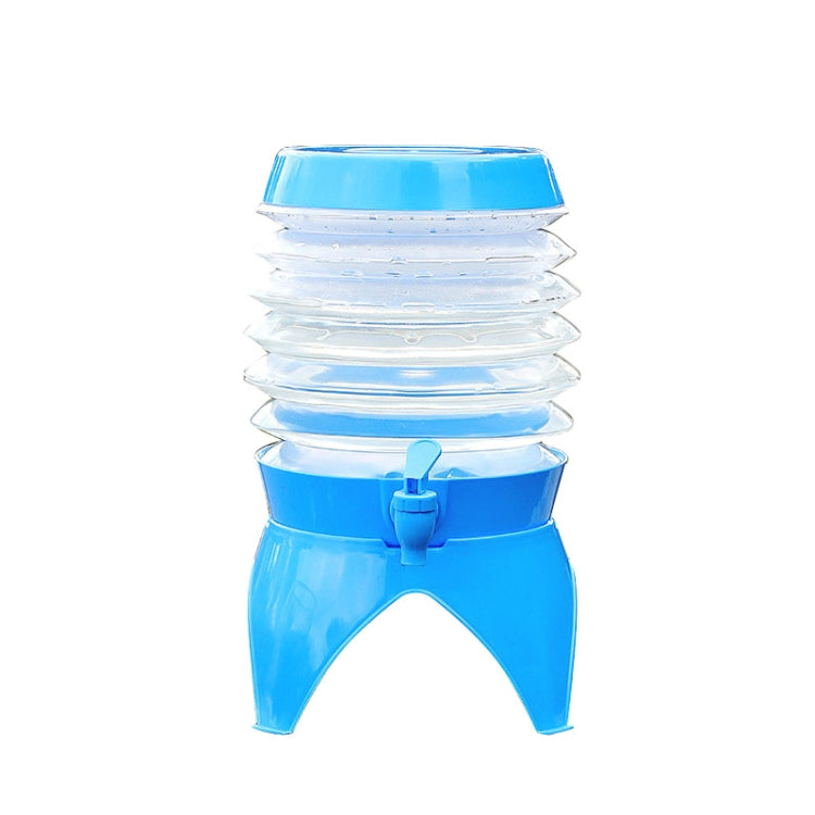 Secchio pieghevole retrattile per auto portatile da campeggio all'aperto con rubinetto, capacità:, 3.5L, 5.5L, 7.5L, 9.5L