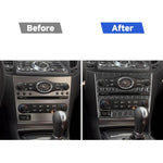 Per Infiniti G35/G37/G25/Q60 Console CD AC Switch Panel B Adesivo modello