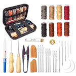 Set di kit da cucito per articoli in pelle fai da te cuciti a mano, 32 in 1